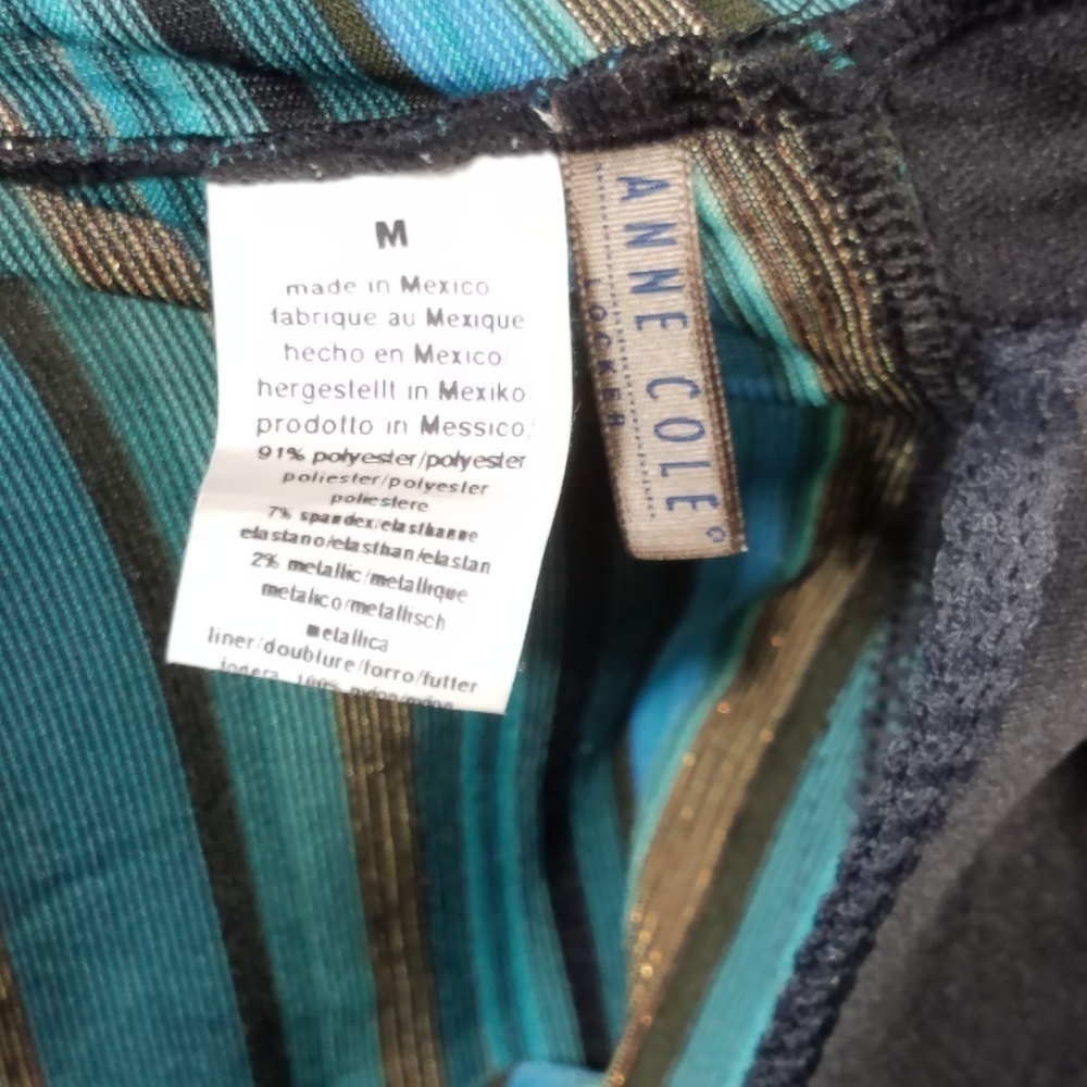 NWOT blue gold striped tankini top ladies Medium - Picture 8 of 8